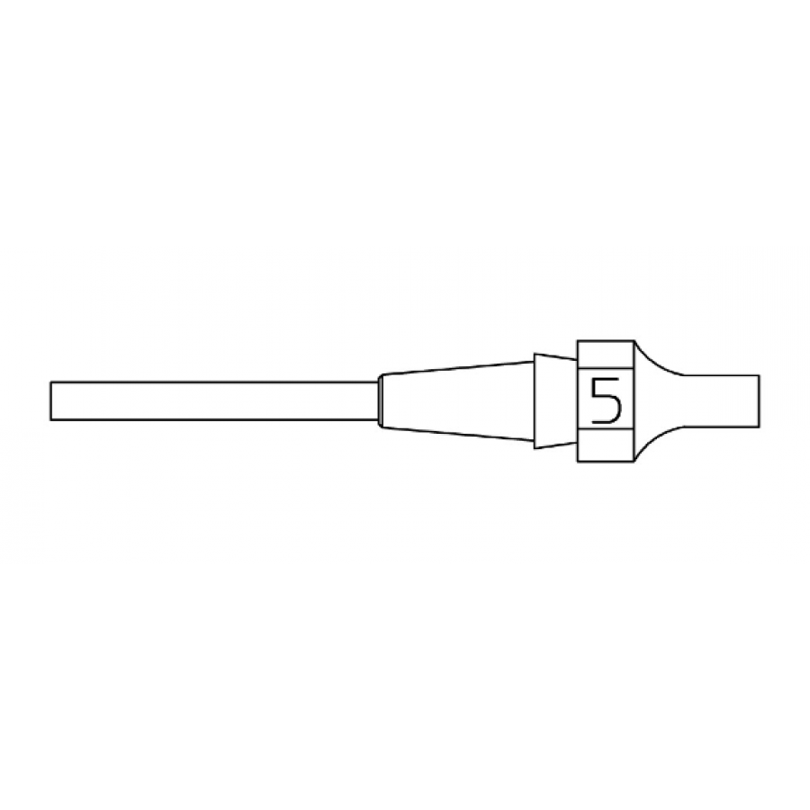 XDSL5 - Nozzle - Inner Ø 1,8 mm Outer Ø 3,3 mm Nozzle Length 10,5 mm XDSL5 - Nozzle - Inner Ø 1,8 mm Outer Ø 3,3 mm Nozzle Length 10,5 mm